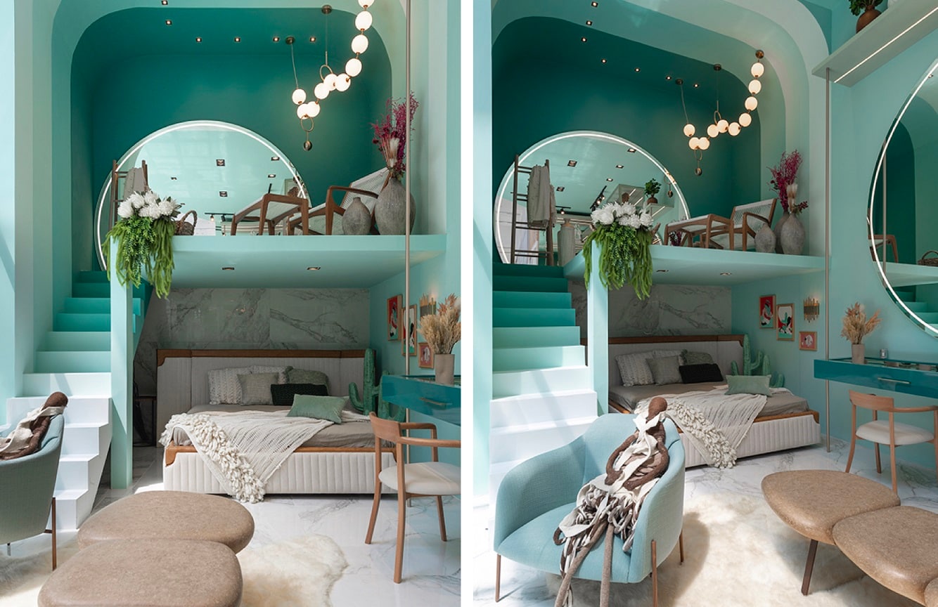 Ambiente decorado com Tintas Coral casacor 2020 Santa Catarina.