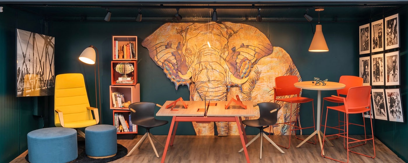 Atelier decorado com Tintas Coral casacor 2020 São Paulo.