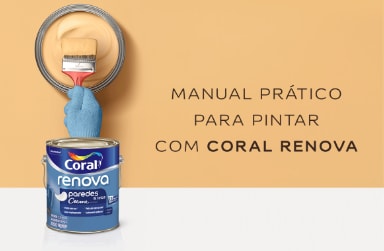 Banner manual prático para pintar com Coral Renova.