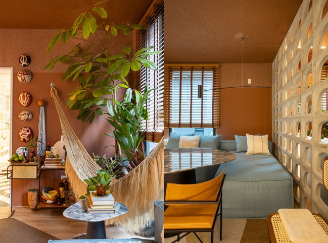 Sala da Casa Meu Coração Queima, de Jefferson Branco para CASACOR Santa Catarina