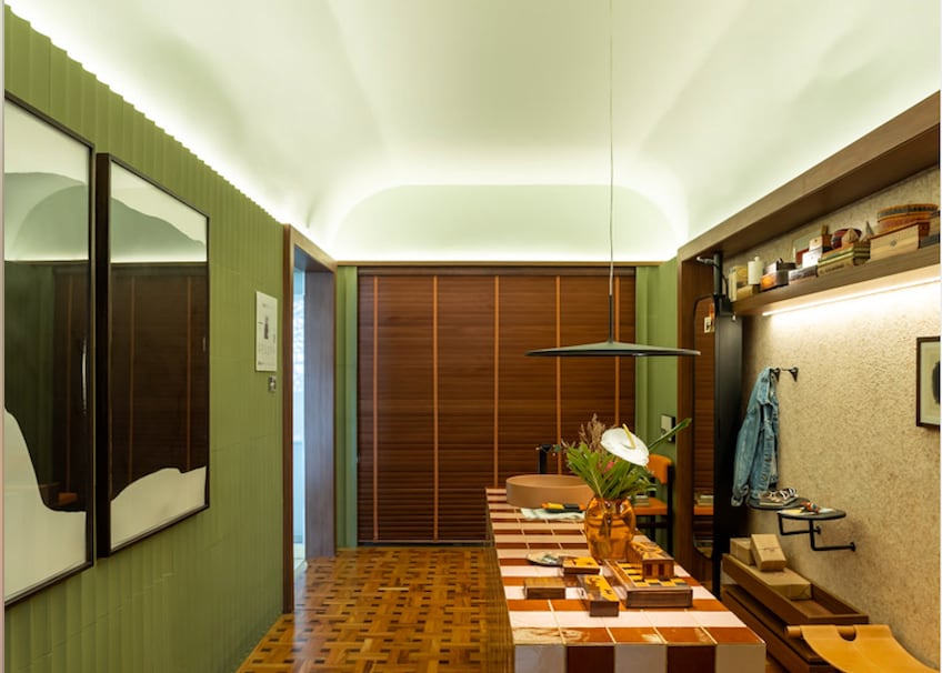 Hall Abluo de Kika Tiengo, para a CASACOR São Paulo