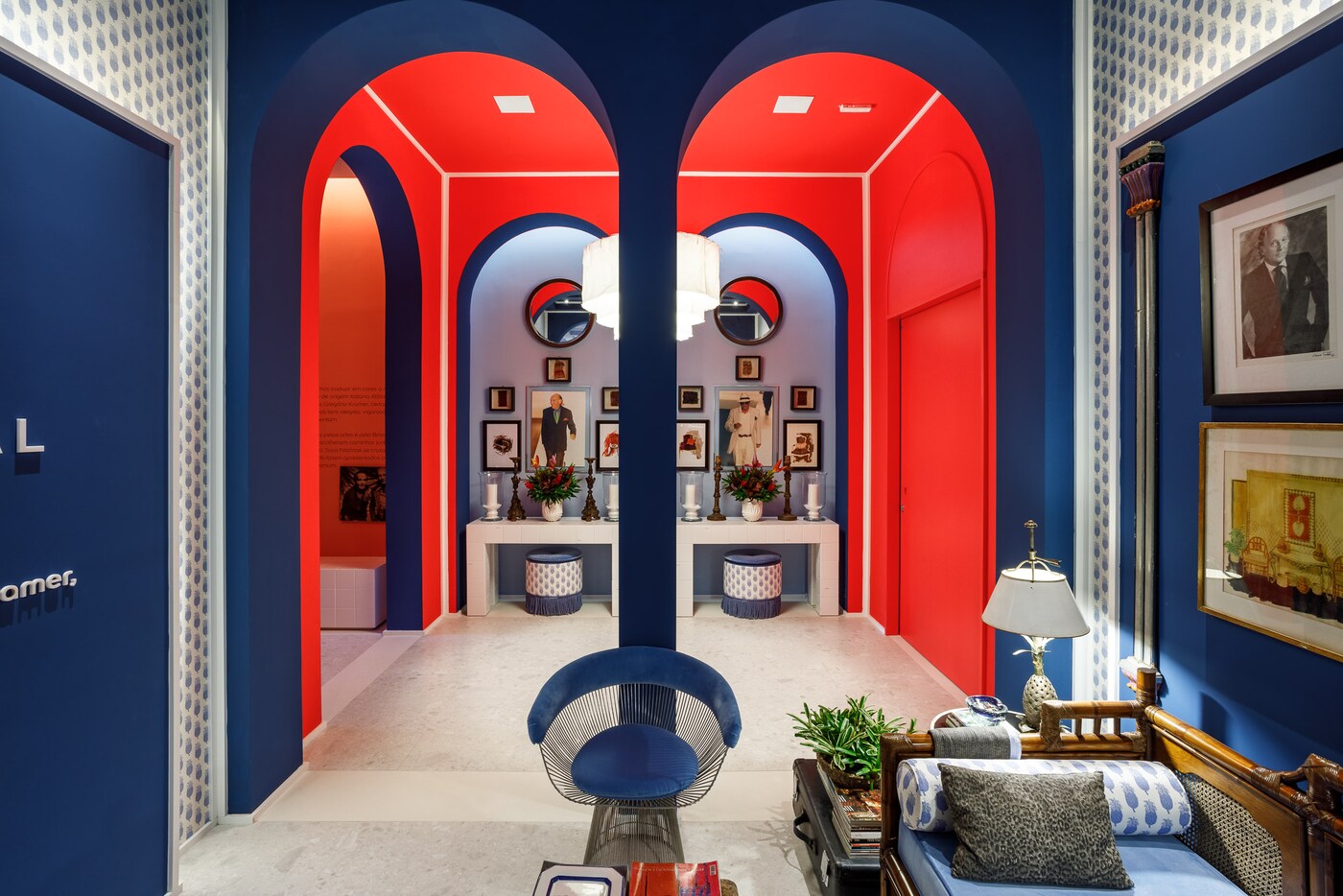 Living do Espaço Coral, de Marcelo Salum, para CASACOR São Paulo