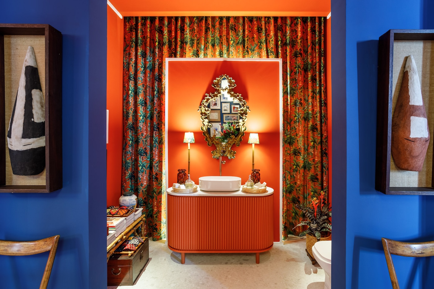 Lavabo do Espaço Coral, de Marcelo Salum, para CASACOR São Paulo