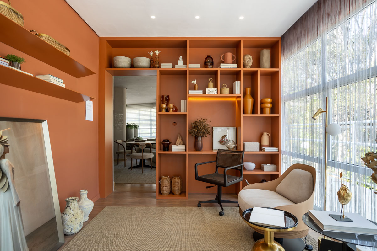 Home office da Suíte Os Brutos Também Amam, de Maraú Design, na CASACOR Minas Gerais