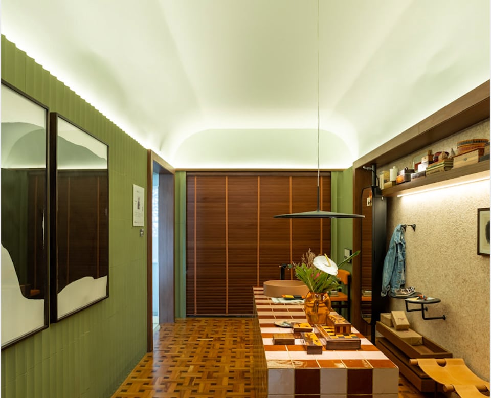 Hall Abluo, por Kika Tiengo, para CASACOR São Paulo