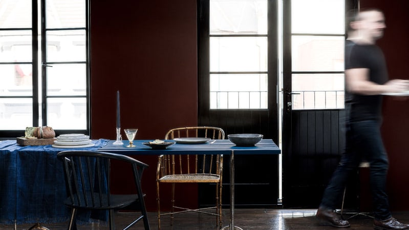 Dunkle Farben Esszimmer