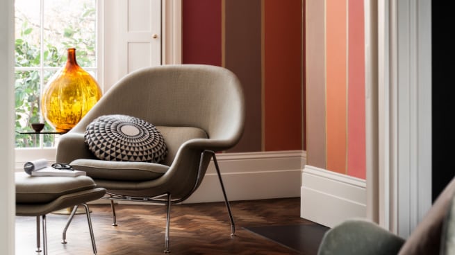 Rottöne in verschiedenen Abstufungen bringen Wärme ins Haus