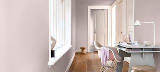 Ein Arbeitsplatz vier stimmungen mit der dulux farbe des jahres-2024  