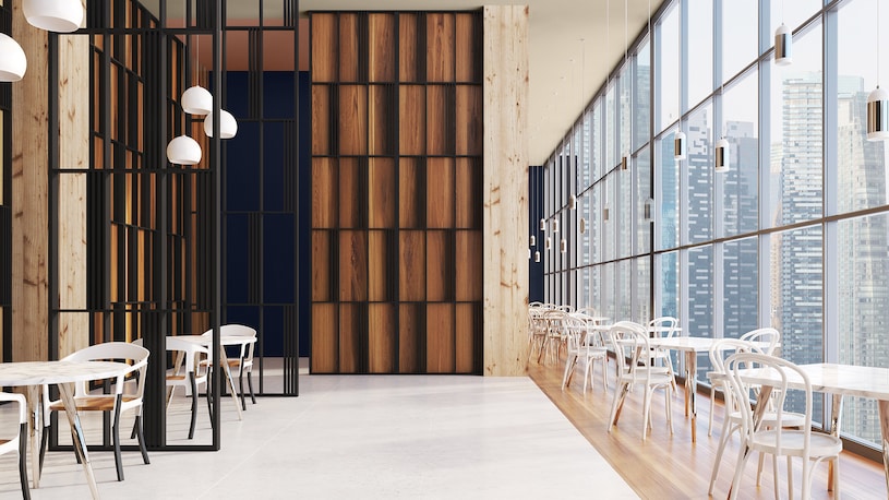 Hotel in den Farben des Jahres 2026