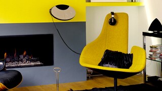 Přidejte tmavě šedé veselý, kysele žlutý akcent