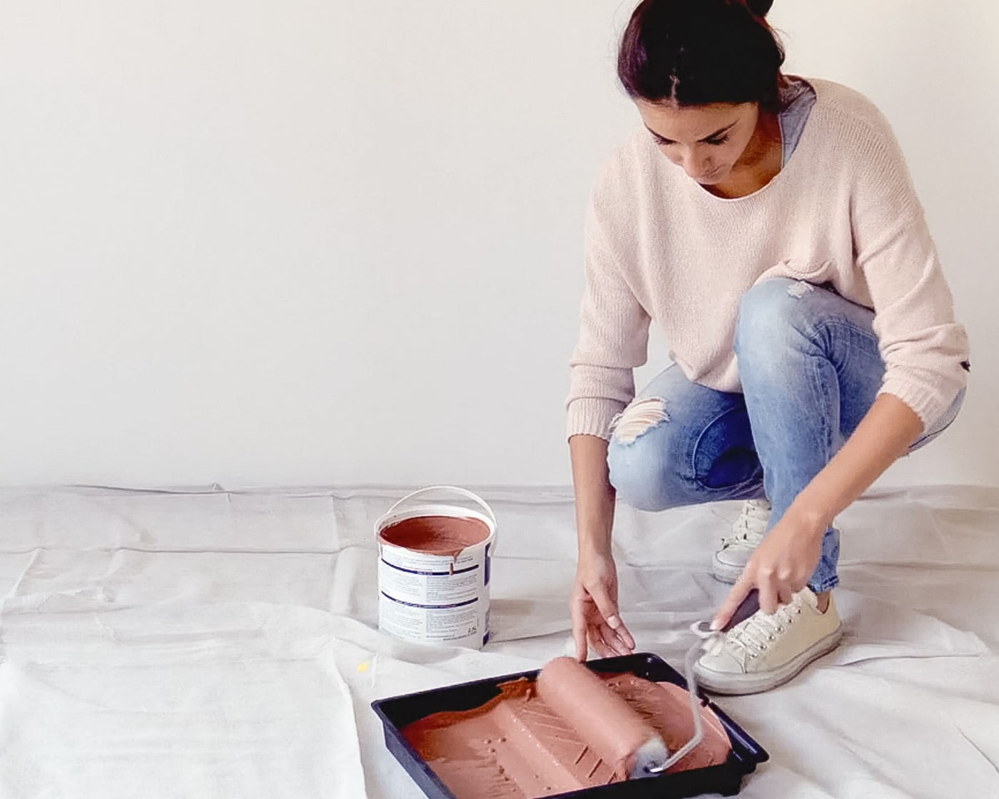 Vorbereitung fürs Streichen