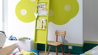 Wählen Sie kreatives hellgrün für ein Kinderzimmer