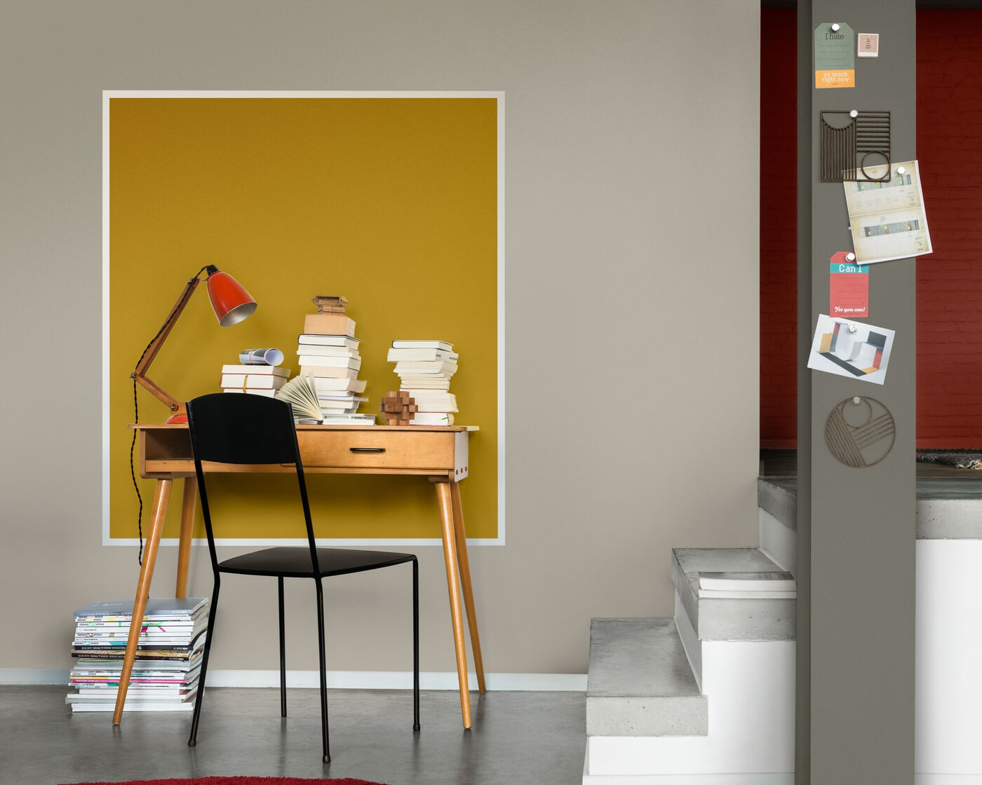 Arbeitsbereich durch grafische Formen schaffen