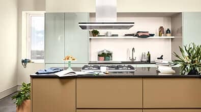 Living room with warm tones of timeless colours and Brave Ground