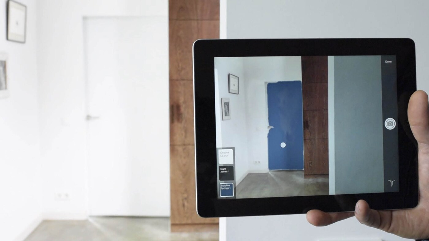 The Dulux Visualizer app allows you to try different shades of paint before you pick up a paint brush. 