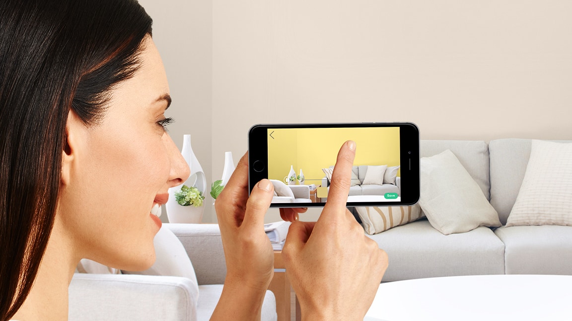 The Dulux Visualizer allows you to create a virtual impression of what your room will look like once it’s painted, so you can easily share your ideas with your decorator.