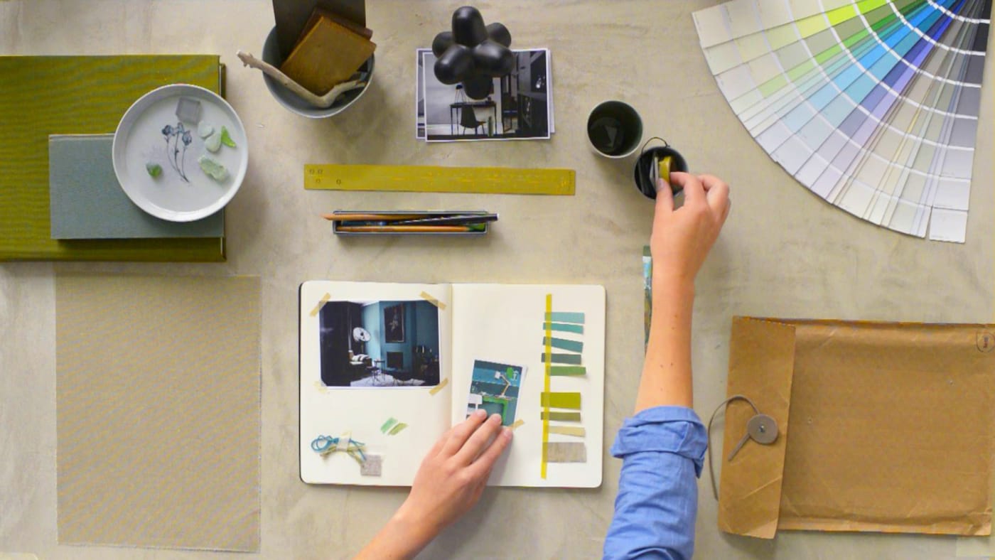 A moodboard is like a microcosm of your finished room. It gives you the chance to see how all the colours and finishes are going to work together, and to make any last tweaks before you commit to your final scheme. 