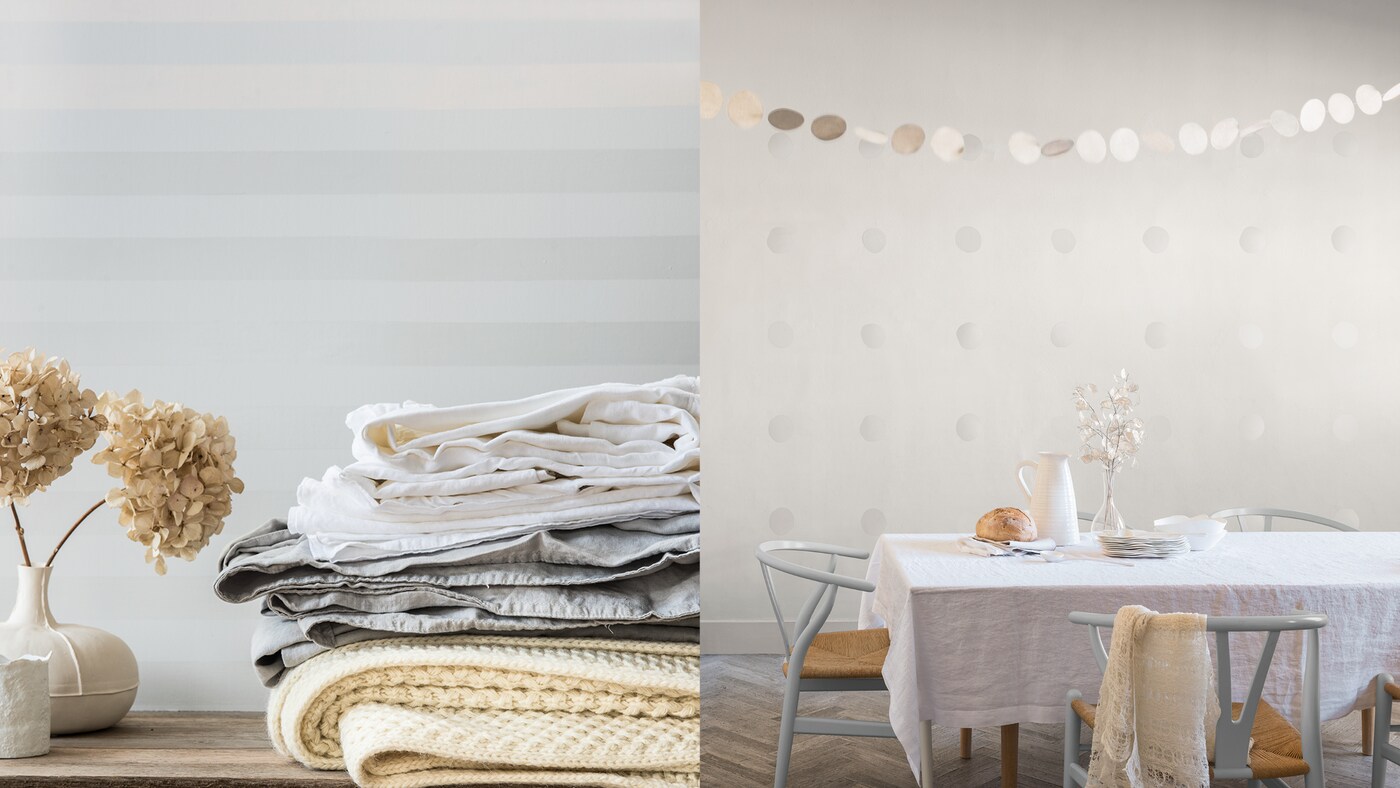 Neutral base colours draw out and define the objects in your room.