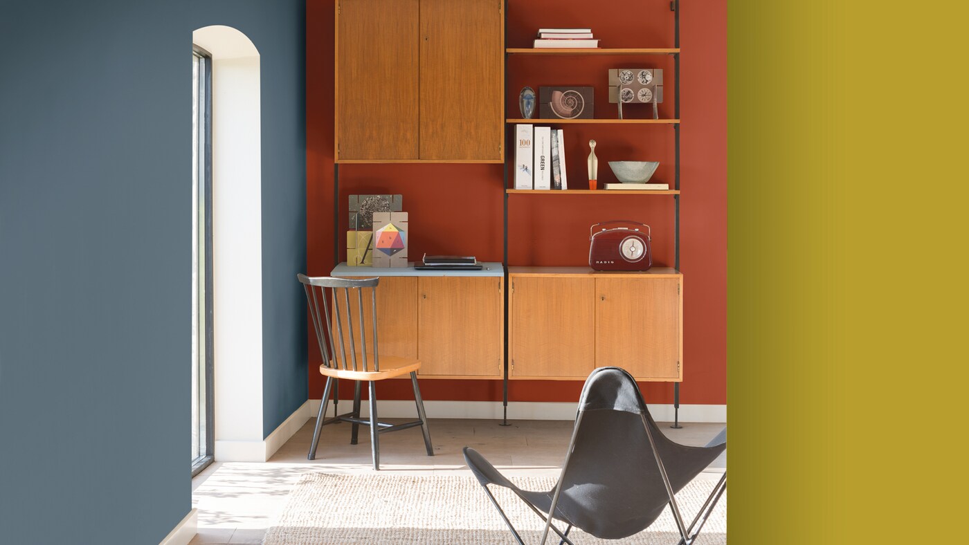 Set the tone for a home office with the right colour combination.