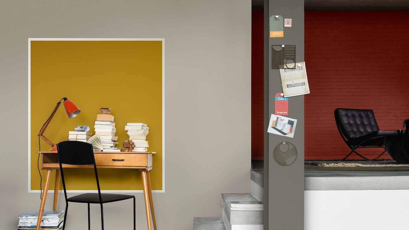 Zone your workspace with a block of colour.