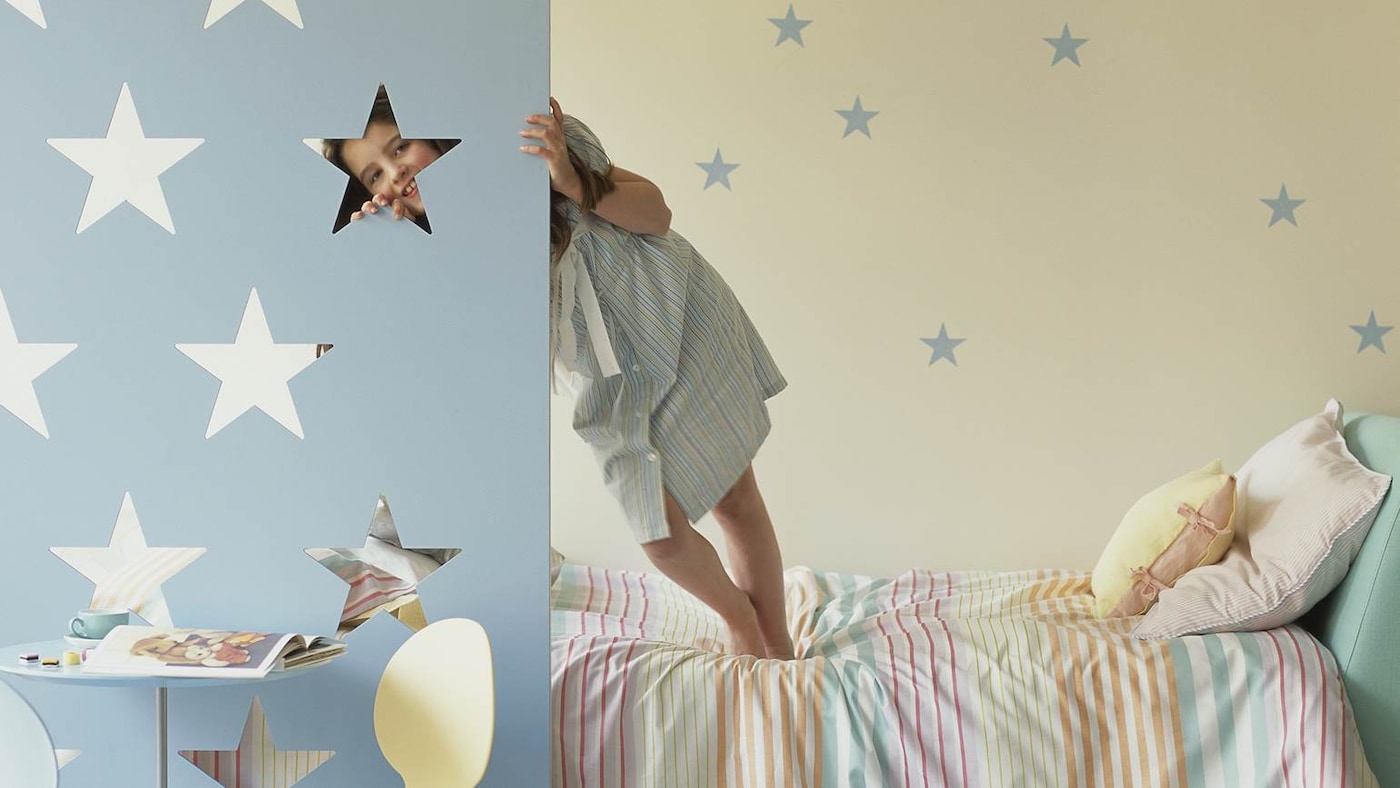 Moving house is a hectic time, so why not create a serene retreat for your children with soothing pastel tones?