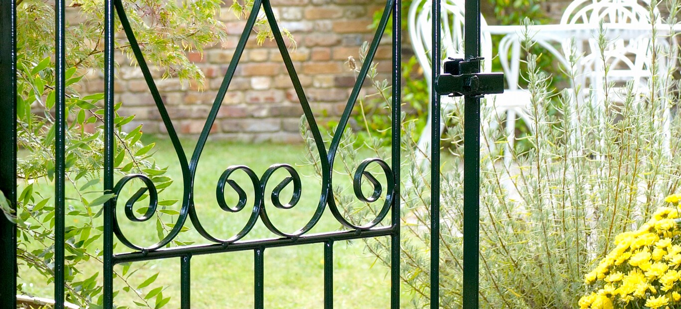 rozsda, fém, kerti lámpa