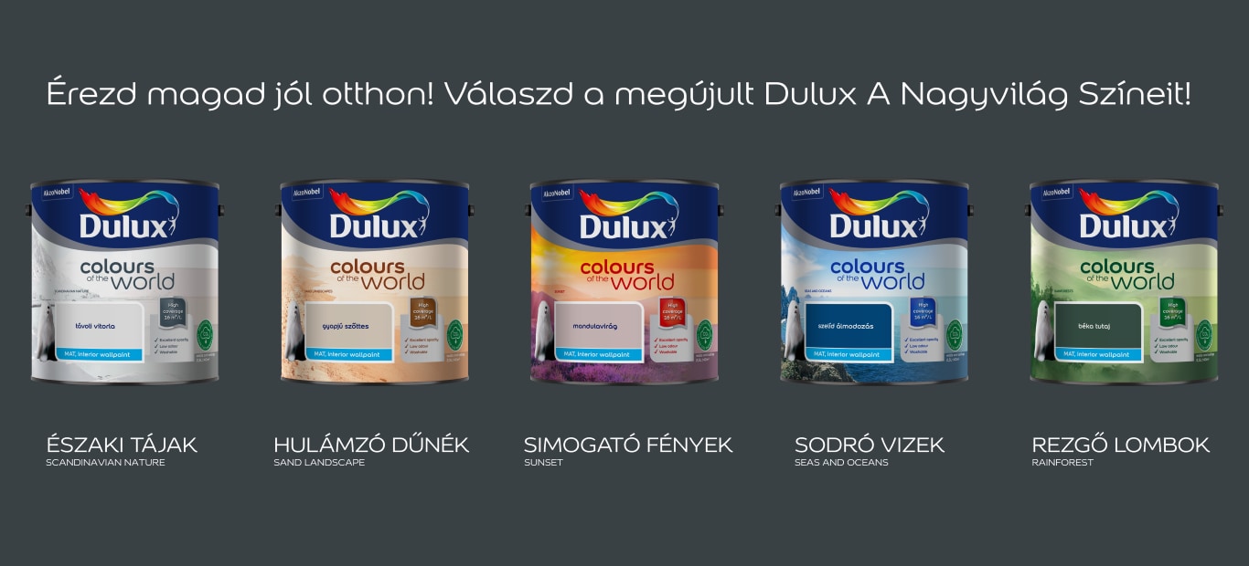 A Dulux A Nagyvilág Színei termékfotók