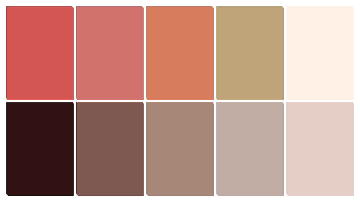 Here are some coordinated colours that work beautifully with the colour of the year