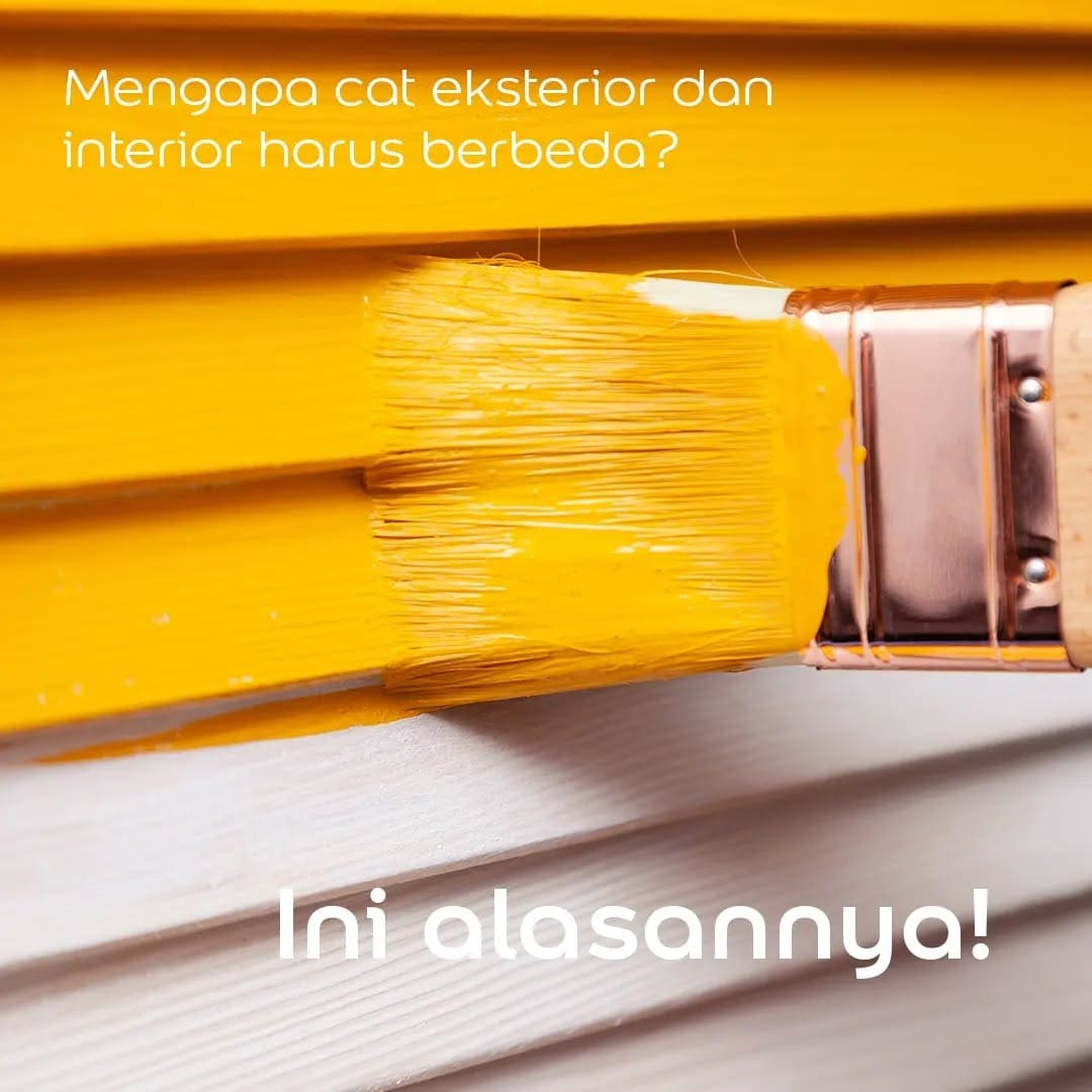 cat dinding eksterior dan interior harus berbeda