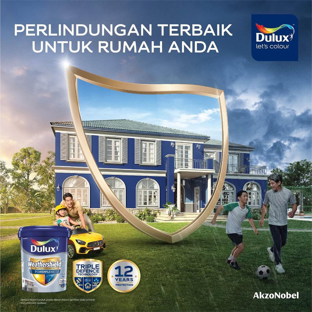Gunakan Cat Eksterior Dulux Weathershield Powerflexx