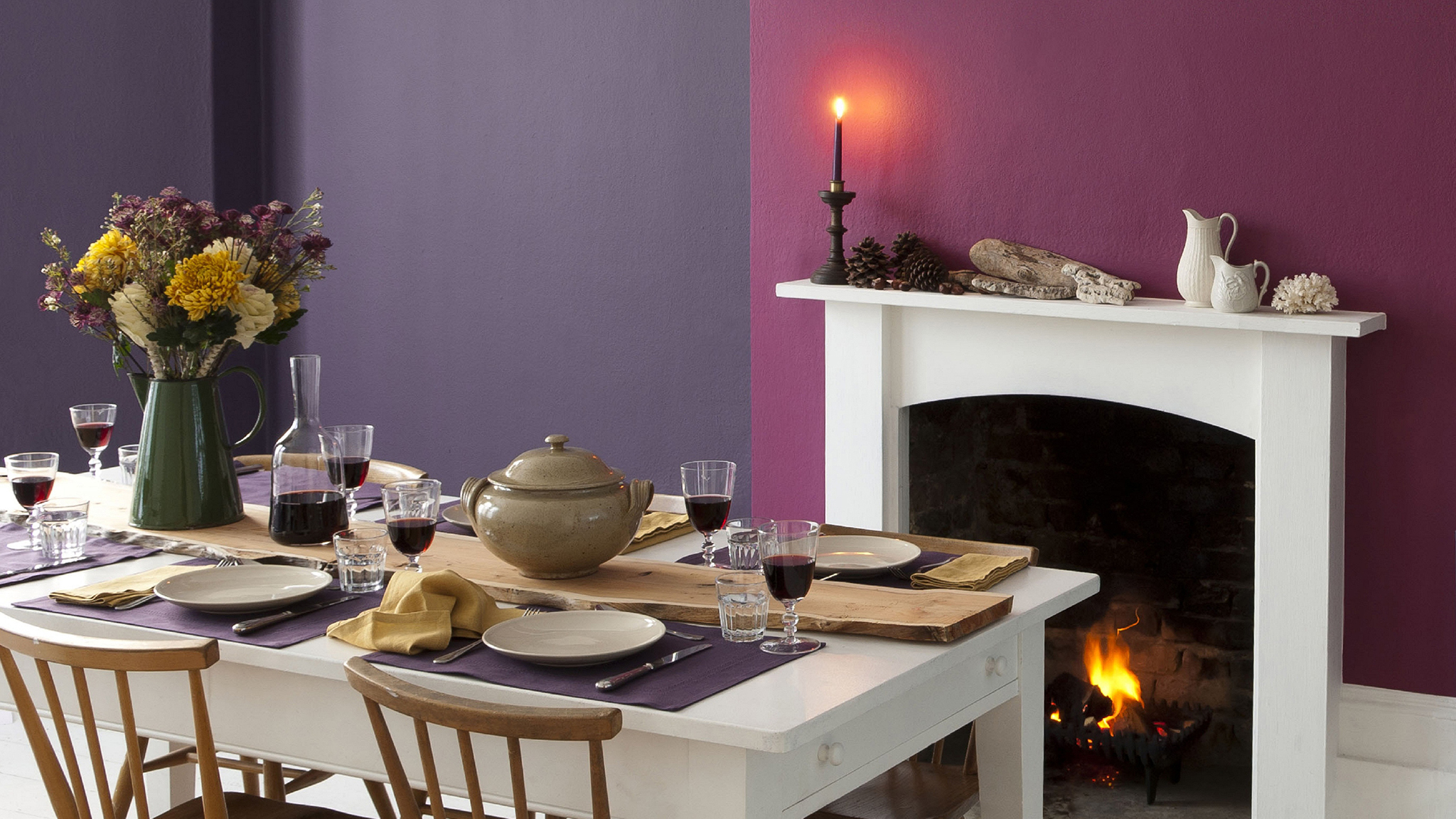 Entertain in style with a cosy dining room