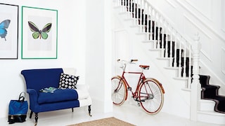 Use crisp colours to brighten dark halls