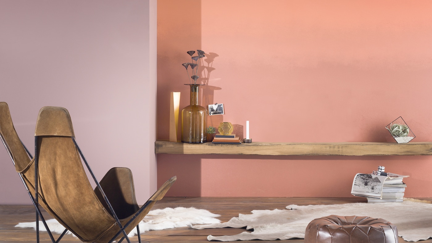 Ombre creates an ethereal look that works really well as a feature wall – perfect if you want to introduce several paint colours into your scheme without appearing too fussy. 