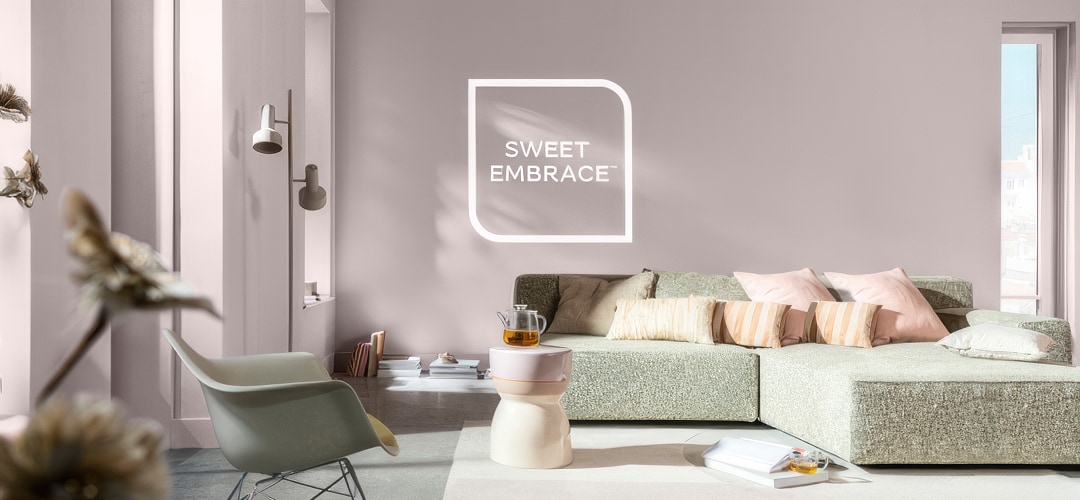 A sample room painted in Sweet Embrace
