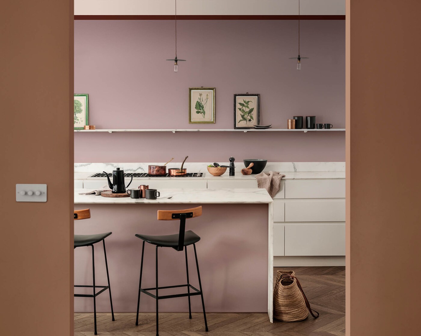 Warm colours in a kitchen