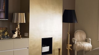 Create a nostalgic look with shades of antique gold