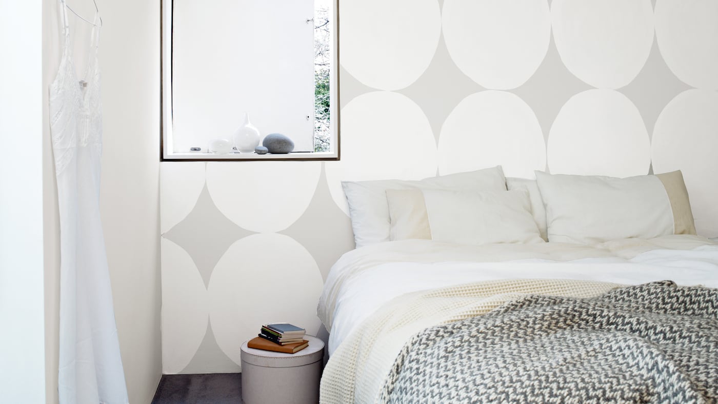 Create subtle texture with white on grey
