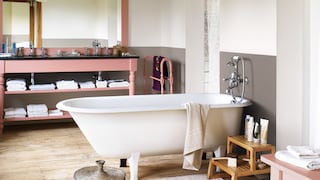 Decor a modern bathroom with warm neutrals - Dulux India