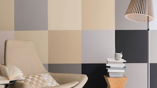 Get a block pattern effect with neutrals - Dulux India