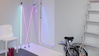 Go futuristic with candy pink and cool grey