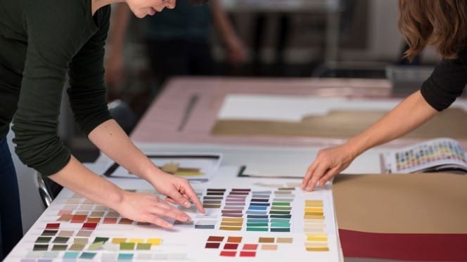 Sorting and arranging the colour shade