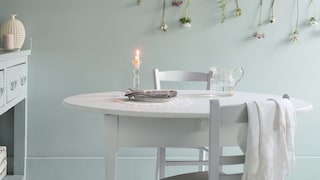 Inspire intimate dining with soft colours