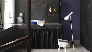 Pair deep purple with charcoal for drama