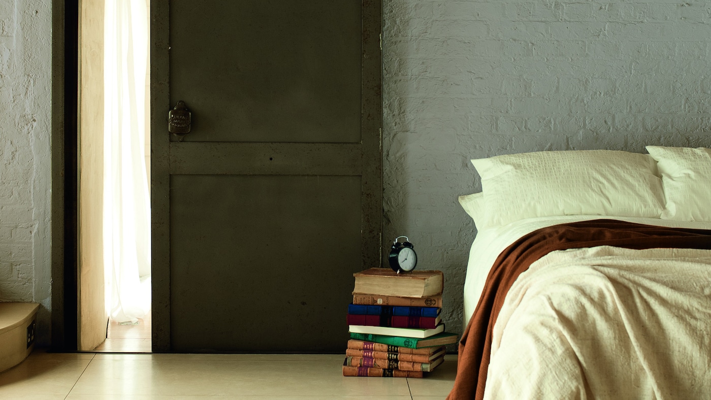 Use cool neutrals for a tranquil bedroom
