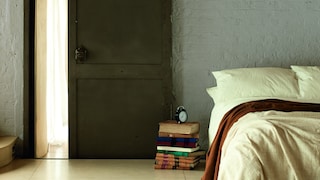 Painted brick creates a soft, subtle countryside look