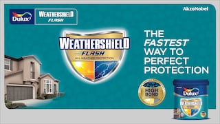 Dulux Weathershield Flash - The fastest way to perfect protection