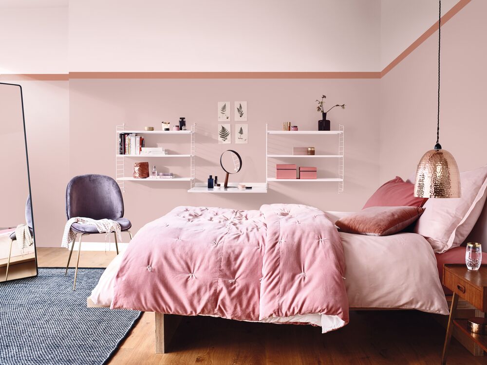 Pink Cushion Living Room