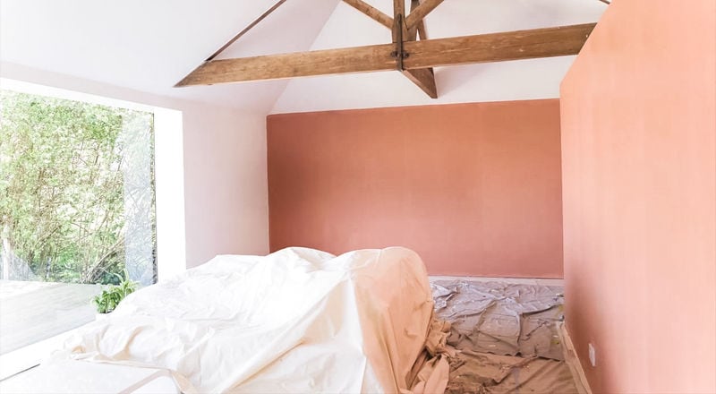 bright orange accents