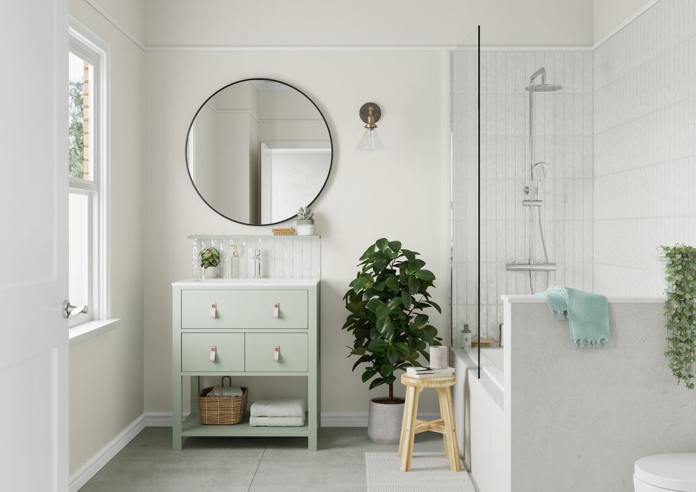 Bathroom wall colour