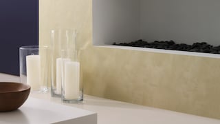 Balance moody blue with pale yellow colour